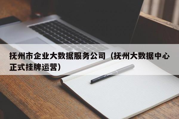 抚州市企业大数据服务公司（抚州大数据中心正式挂牌运营）