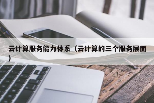 云计算服务能力体系（云计算的三个服务层面）